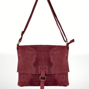 Bandolera de piel Gamuza Adina 190033