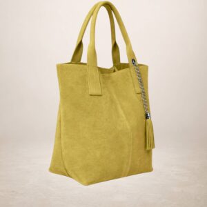 MARELY - Bolso tote de piel Gamuza 230213