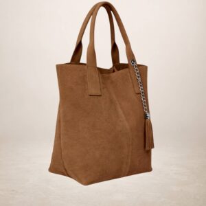MARELY - Bolso tote de piel Gamuza 230213