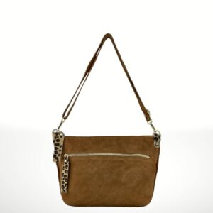 Bandolera de piel Gamuza Carlotta 241019