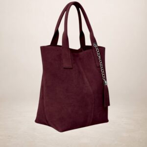MARELY - Bolso tote de piel Gamuza 230213