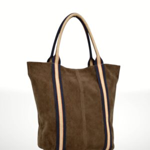 MELODY - Bolso Tote de piel Gamuza