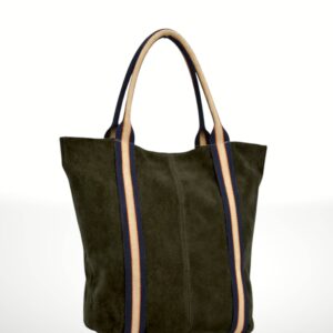 MELODY - Bolso Tote de piel Gamuza