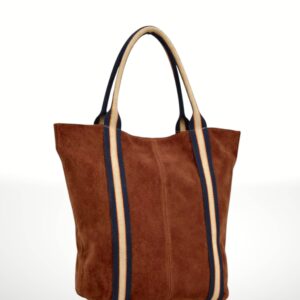 MELODY - Bolso Tote de piel Gamuza