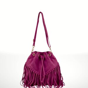 EMANUELA - Bolso de piel Gamuza 220419