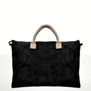Bolsos de piel Gamuza Milano met /