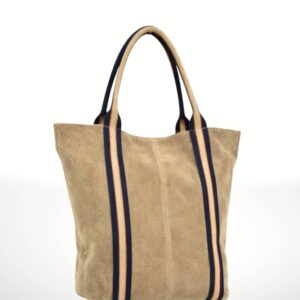 MELODY - Bolso Tote de piel Gamuza