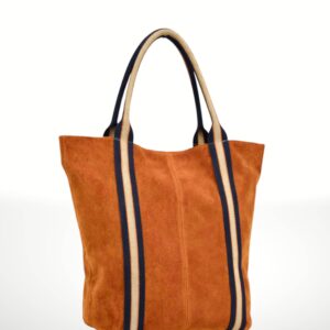 MELODY - Bolso Tote de piel Gamuza