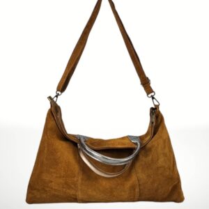 Bolsos de piel Gamuza Milano met /