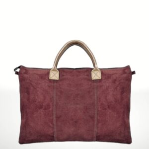 Bolsos de piel Gamuza Milano met /