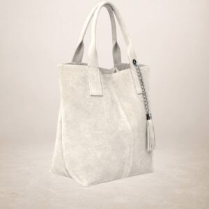 MARELY - Bolso tote de piel Gamuza 230213
