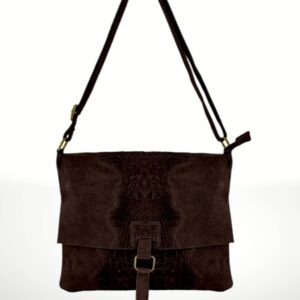 Bandolera de piel Gamuza Adina 190033