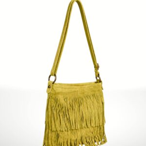 CASCADA - Bolso bandolera de piel Gamuza 220422