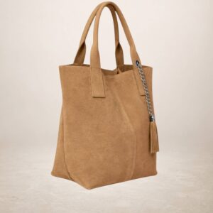 MARELY - Bolso tote de piel Gamuza 230213