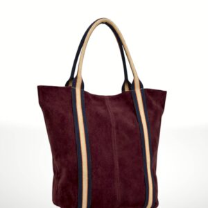 MELODY - Bolso Tote de piel Gamuza