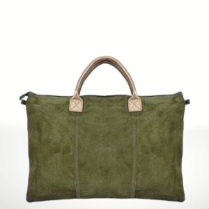 Bolsos de piel Gamuza Milano met /