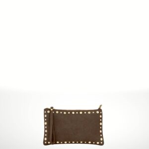 UNILES - Bolso de mano de piel gamuza 250315