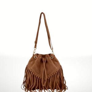 EMANUELA - Bolso de piel Gamuza 220419