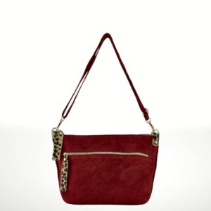 Bandolera de piel Gamuza Carlotta 241019