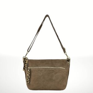 Bandolera de piel Gamuza Carlotta 241019