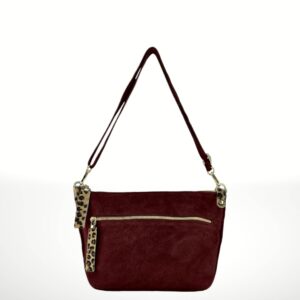 Bandolera de piel Gamuza Carlotta 241019