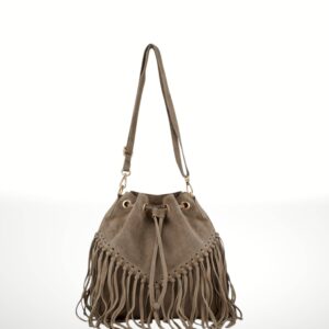 EMANUELA - Bolso de piel Gamuza 220419