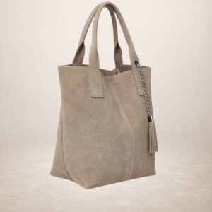 MARELY - Bolso tote de piel Gamuza 230213