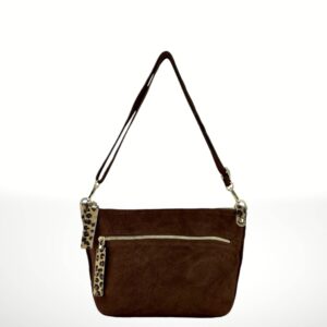 Bandolera de piel Gamuza Carlotta 241019
