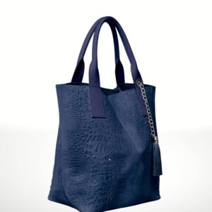 VERANIA - Bolso tote de piel Gamuza 220615