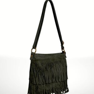 CASCADA - Bolso bandolera de piel Gamuza 220422