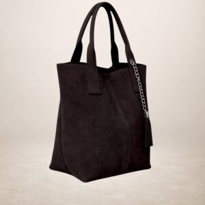 MARELY - Bolso tote de piel Gamuza 230213