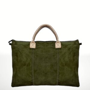 Bolsos de piel Gamuza Milano met /