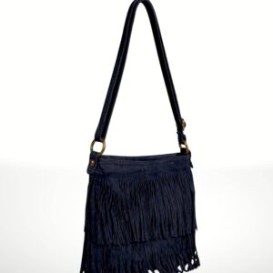 CASCADA - Bolso bandolera de piel Gamuza 220422