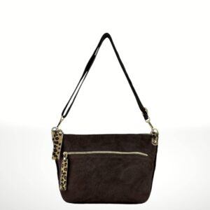 Bandolera de piel Gamuza Carlotta 241019
