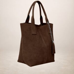 MARELY - Bolso tote de piel Gamuza 230213