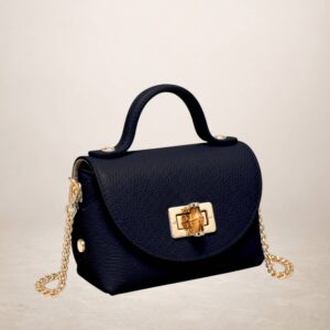 GINEVRA - Bolso de piel 260316 - Azul marino
