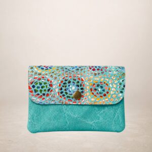 GAUDI plus - Monedero de piel Gamuza - Turquesa