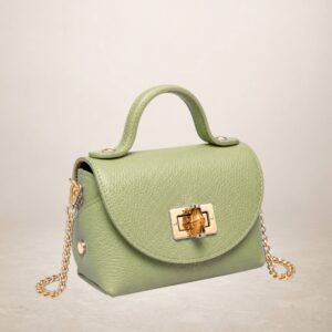 GINEVRA - Bolso de piel 260316 - Verde aguacate