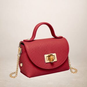 GINEVRA - Bolso de piel 260316 - Rojo