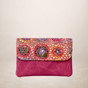 GAUDI plus - Monedero de piel Gamuza - Fuxia