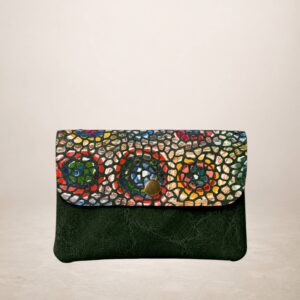 GAUDI plus - Monedero de piel Gamuza - Verde militar