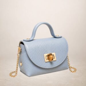 GINEVRA - Bolso de piel 260316 - Celeste