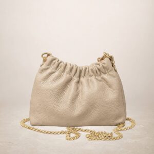 MARISA - Bolso de piel  - Beis