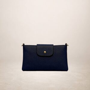 TERESA - Bolso de piel - Azul marino
