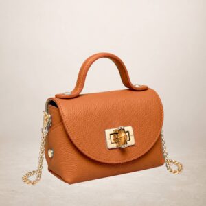 GINEVRA - Bolso de piel 260316 - Naranja oscuro