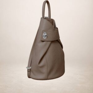 ROSARIO - Mochila de piel  - Taupe oscuro