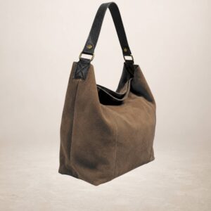 CARINA - Bolso de piel Gamuza - Vison