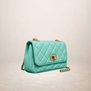 GABRIELLA - Bolso de Piel - Verde agua