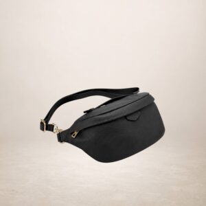 GIORDANIA - Bolso riñonera de piel - Negro