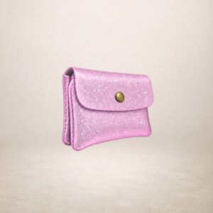 KATIA - Monedero de piel Gamuza Laminado - Lila